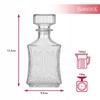 LILIA Glass Carafe 750ml for Liqueurs Wine Alcohol Gift Bottle 0.75 l