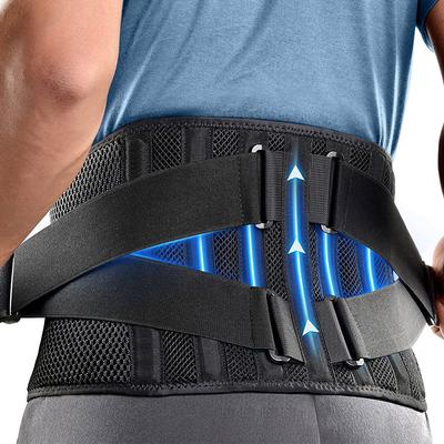 Спинка для облегчения боли в нижней части спины с 7 опорами. Регулируемая поддержка спины для работы. Противоскользящая поясничная опора для ишиаса, сколиоза.