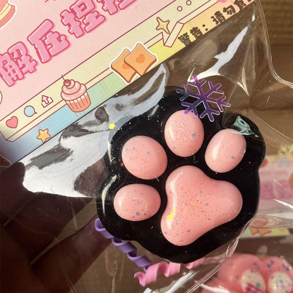 Slow Rebound Cartoon Fidget Toy Super Large Cat Paw Pinch Toy Novelty Cat Paw Squeeze Toy Children