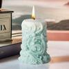 3D форма для свечи-столба, инструмент для изготовления ароматических свечей, силиконовая форма для свадебного декора, рельефный гипсовый цветок, подарки на день рождения