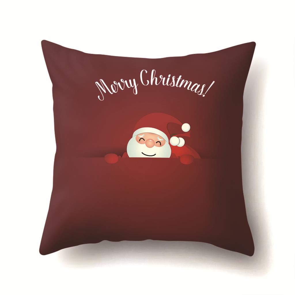 Christmas Santa Claus, Trees, Etc. Polyester Pillow, Sofa Cushion, Bedside Decoration