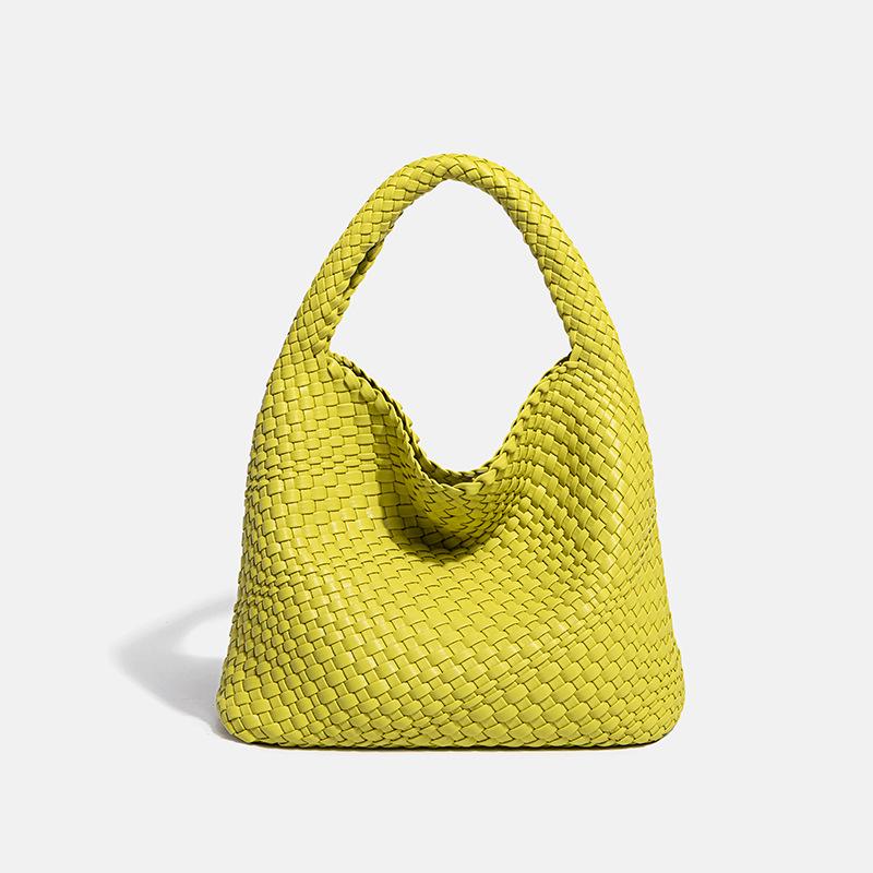 Женская сумка-ведро из мягкой кожи ручной работы весна/лето 2024 года — высококачественная сумка на одно плечо и сумка подмышкой