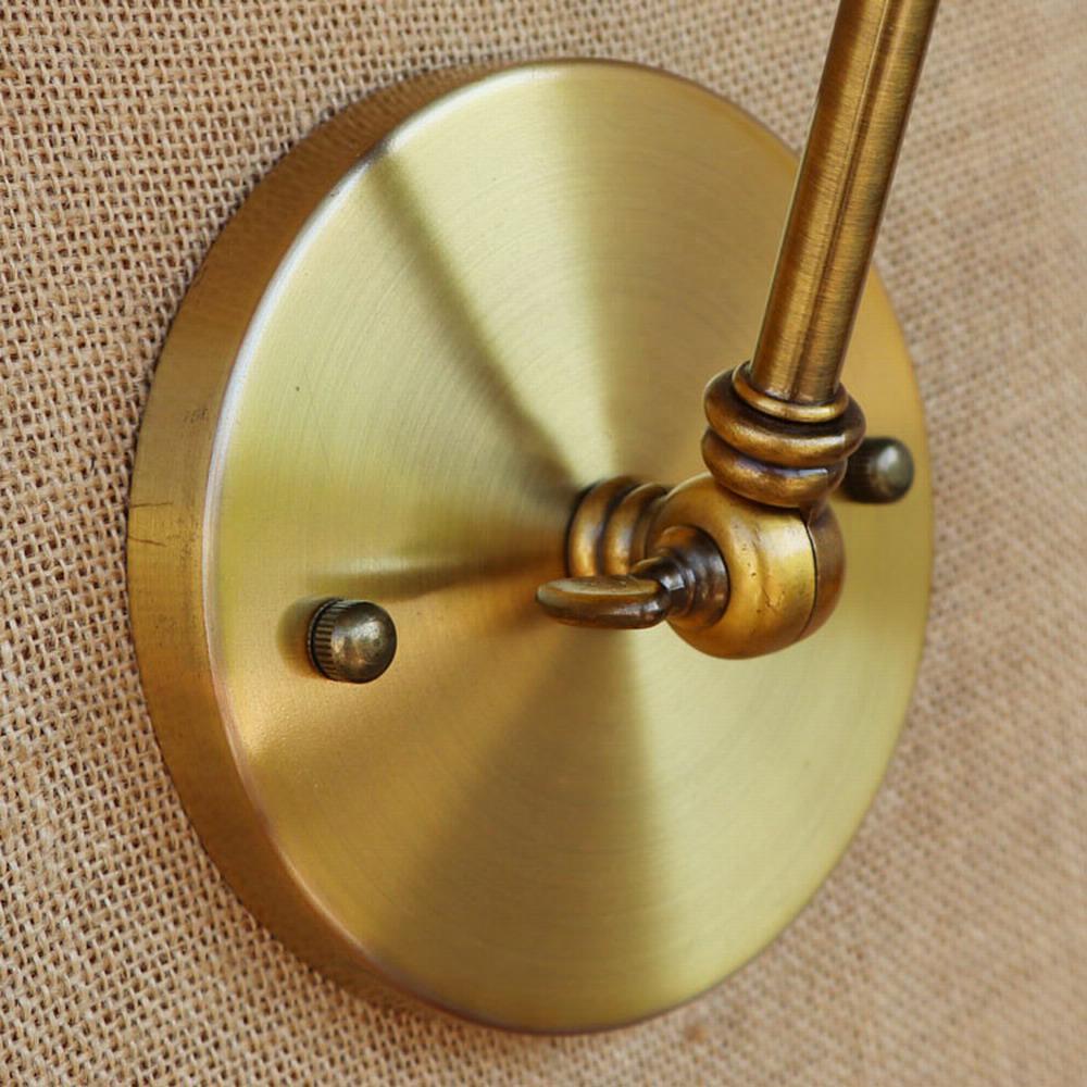 Промышленный ретро-лофт латунный кованый настенный светильник E27/E26 для спальни, прикроватной тумбочки, ванной комнаты, входа, балкона, кафе, студии, освещения