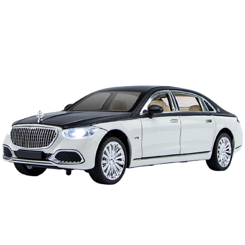 1/24 Maybach S680 Alloy Diecasts Toy Vehicles Metal Car Model Sound and Light Shock Absorbers Collection Boy for Childrens Gifts