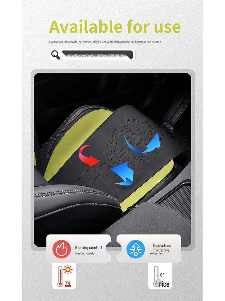 Lynk&Co 03 Suede Saddle Pad: Half-Wrapped Car Seat Cushion Cover