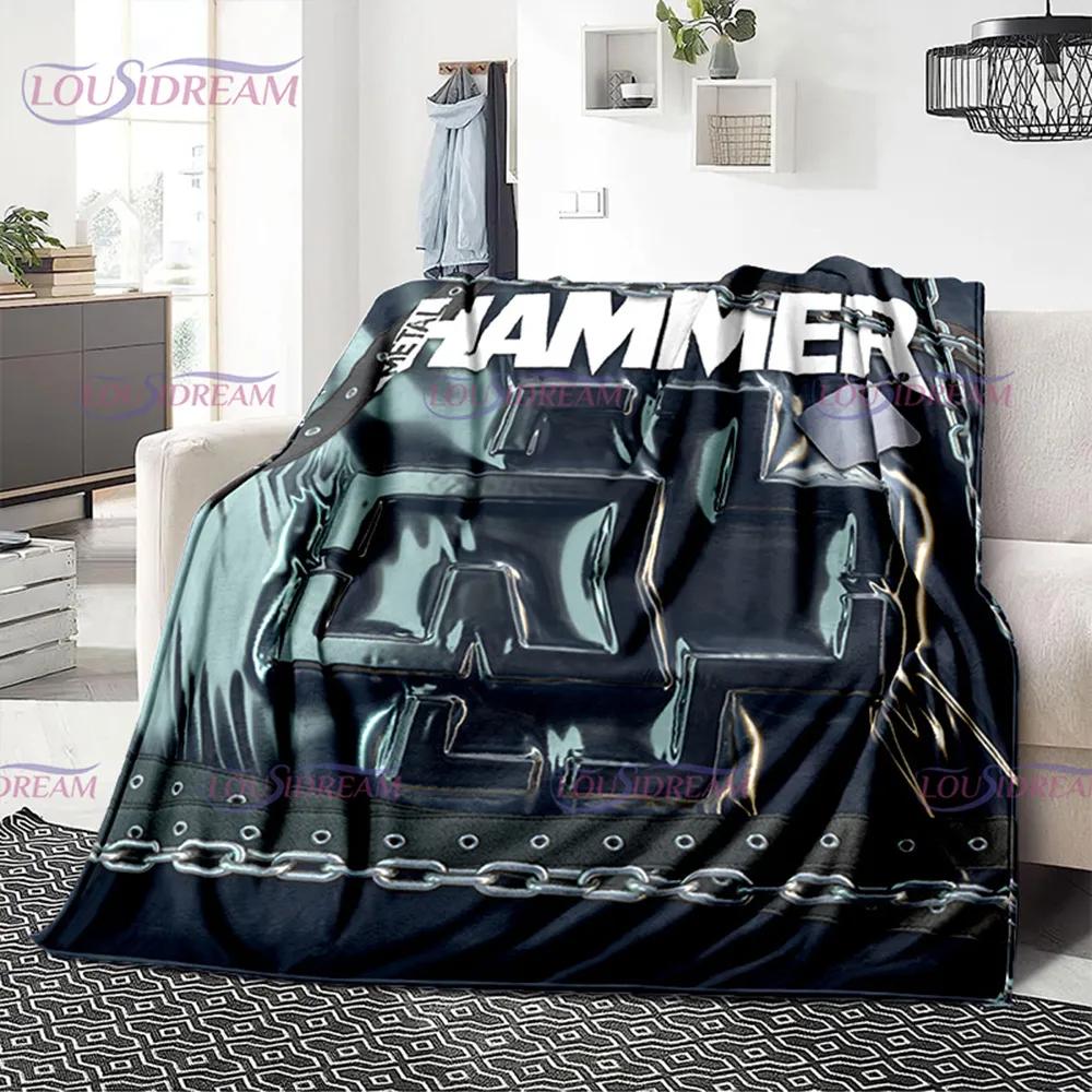 3D R-Rammstein Heavy Metal Band, мягкое плюшевое одеяло, фланелевое одеяло, одеяло для гостиной, спальни, кровати, дивана, вентилятора, одеяло