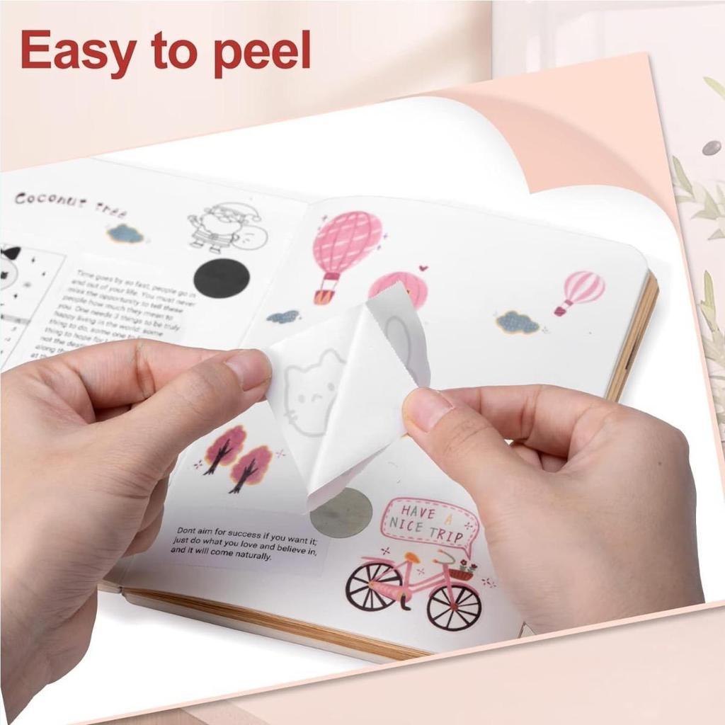 5 рулонов самоклеящейся термобумаги, 57 x 25 мм, рулоны мини-принтерной бумаги для наклеек, рулоны термобумаги для чеков для карманного термопринтера