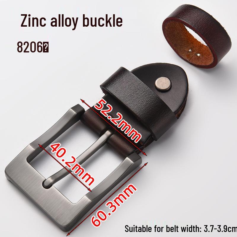 Men's Genuine Leather Pin Buckle Waistband Accessory