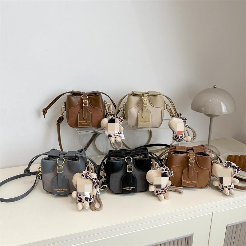 Pendant Cute Pu Material Children Shoulder Bag Suitable For Matching Daily