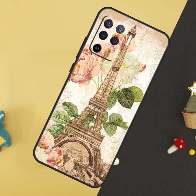 Франция Париж Эйфелева башня Для OPPO A79 A58 A78 A98 A53S A57S A54S A74 A94 A17 A77 A5 A9 A96 A76 A16 A52 A72 A15 Чехол