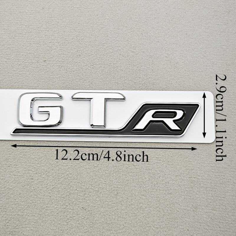 3D ABS Chrome Car Letters Badge Rear Trunk Logo GT R Sticker Emblem Decals For Mercedes Benz GT GT R Tail Marking Accessories AB1