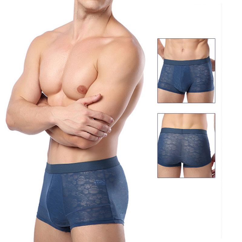 Летние Удобные Сексуальные Мягкие Геи Трусы Шорты Марлевые Брифы Дизайнерские Мужские С Низкой Посадкой Прохладные Ажурные Мужские Дышащие Аксессуары