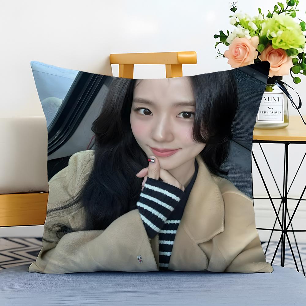 J Jisoo Подушка-чехол Стирка возможна Льняная наволочка Мягкая для дивана кровати Уютная домашняя комната Декор