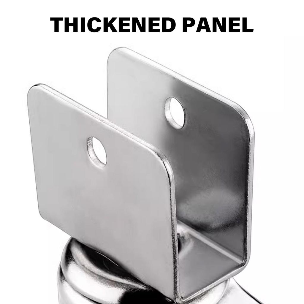 4Pcs 1inch Universals Soft Rubber Wheel Heavy Duty Furniture Wheel Castor for Platform Trolley Chair Accessories