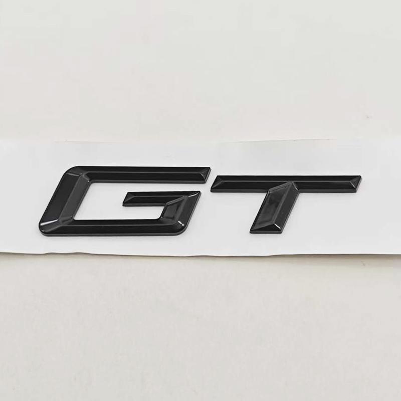 New 3D ABS Car Styling Logo GT Badge Rear Trunk Sticker Emblem Decals For BMW GT 3 5 6 Series 535i 640i Auto Accessories xf1