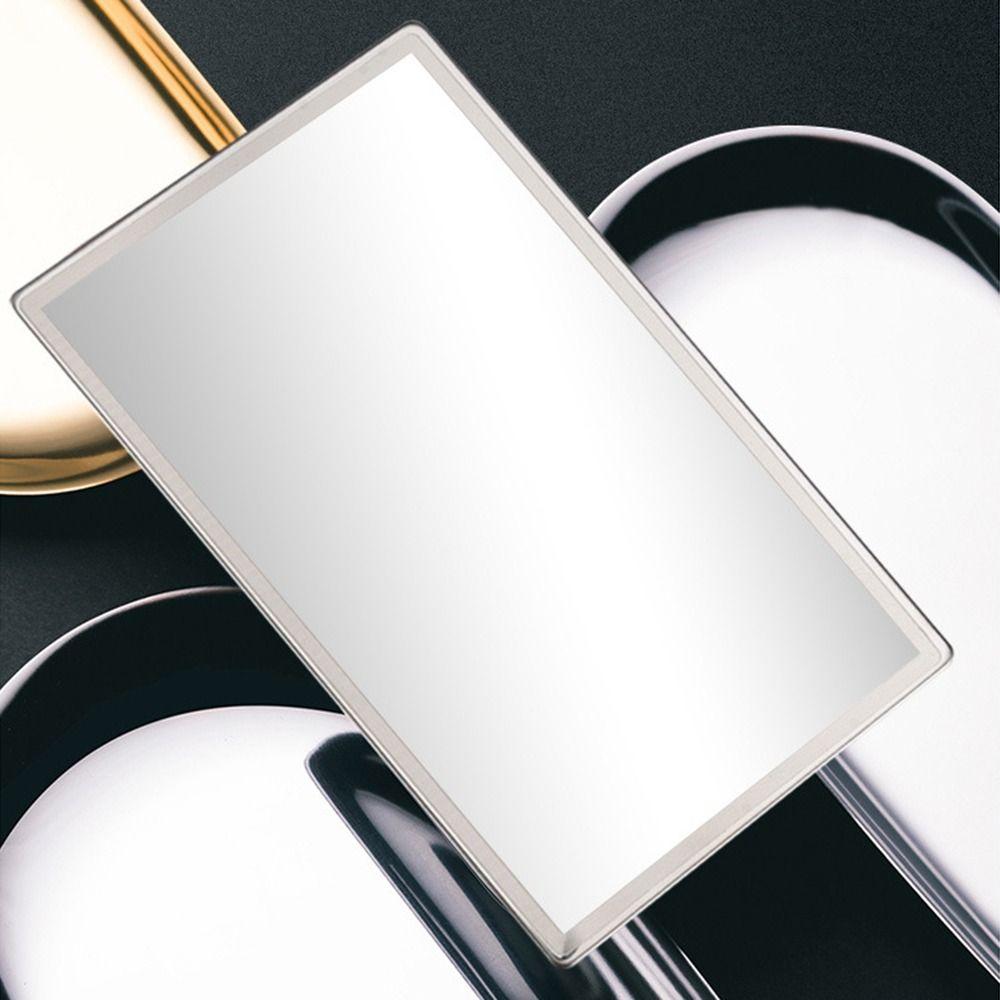 Portable Car Makeup Mirror Self-adhesive Auto Vanity Mirror Car Sun Visor Mirror Auto Accessories