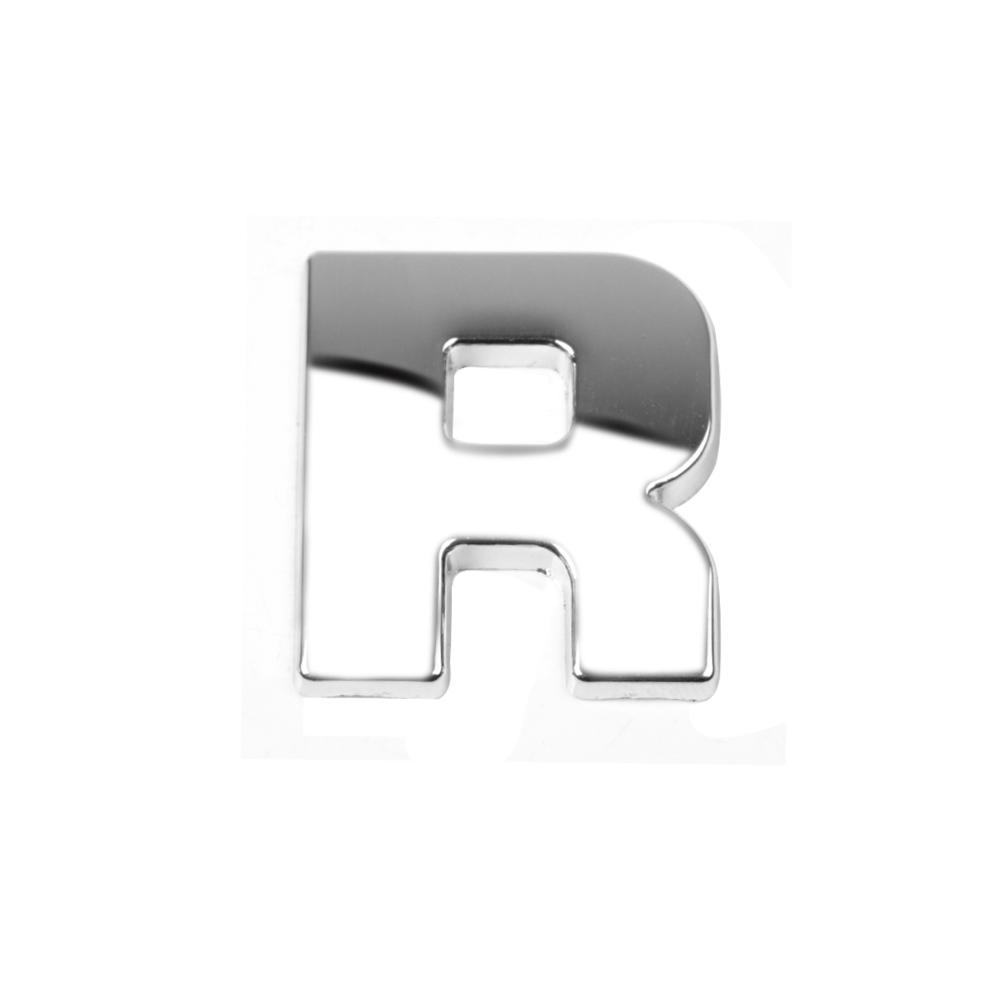 DIY 3D металлическая наклейка с алфавитом, эмблема автомобиля, буква, серебряный значок, наклейка (АЗ&0-9)