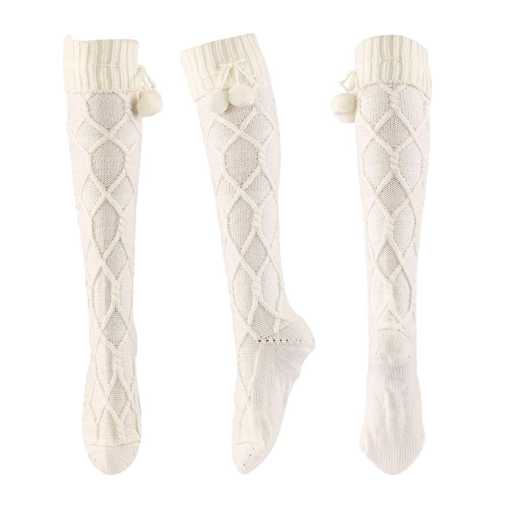 Thigh High Long Tube Socks Ins Thicken Knitted Stockings Harajuku Leg Warmer Stocking Home