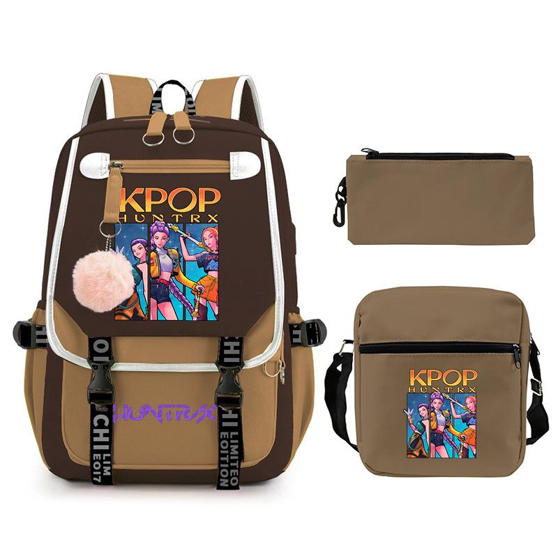 Animation Cartoon Printing High Value Fashion Shoulder Bag Casual Pencil Bag Campus Trend Student Schoolbag