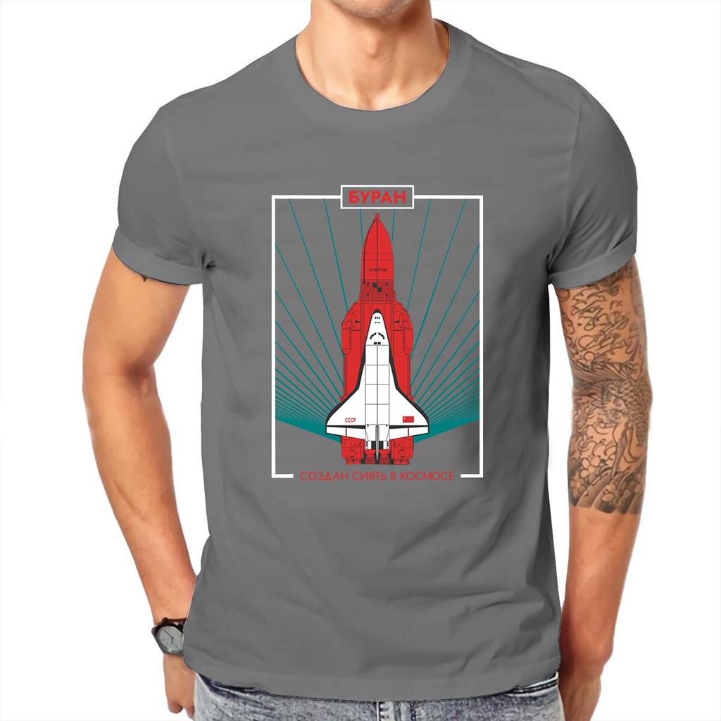 Buran Soviet Shuttle Orbiter Vintag Unique TShirt Russian USSR CCCP Comfortable New Design Graphic T Shirt Stuff Ofertas t-shirt