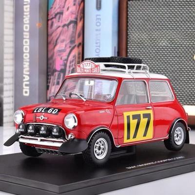 1:18 Morris Mini Cooper MK1 Раллийный Спортивный Автомобиль из Литого Металла Модель Машинки Трасса Внедорожник Модель Автомобиля Симуляция Детская Игрушка Подарок