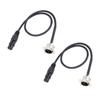 2PCS XLR Pass Through Cables Male Panel Mount To Female Connector 3 Pin D Type XLR Cable for Stage Box Patch Panel Floor Box 2FT