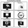 No punching screw back patch computer monitor bracket non porous accessories universal monitor sticker VESA non marking 17 27 inch non marking sticke
