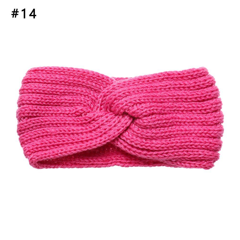 Теплые аксессуары для волос Женские плетеные повязки на голову с перекрестом Крючком Тюрбан Вязаные головные уборы Повязка на голову