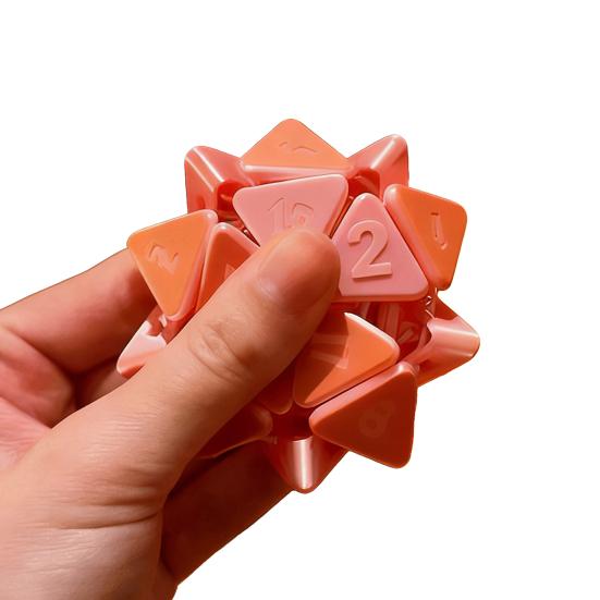 3D-печатный кубик D20 игрушка для снятия стресса и тревоги, портативная дорожная многосторонняя игрушка-непоседа
