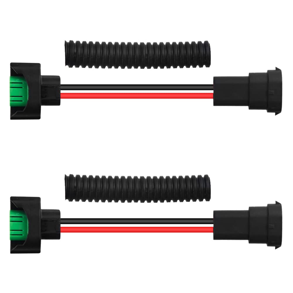 WMYCONGCONG 2pcs H11 / H8 Male Female Connector Wiring Harness