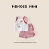 MOMOCO Детский летний модный хлопковый комплект