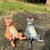 Изысканная модель кошки из ПВХ, имитация сиамской, рэгдолл, персидской кошки, реалистичные фигурки кошек, статуэтка кошки, украшение, игрушка