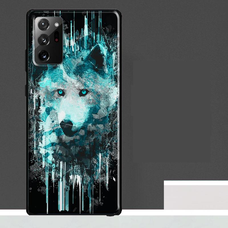 Чехол-Арт с Воем Волка для Samsung Galaxy S25 Ultra S23 S22 S21 S24 Ultra S9 S10 S20 Plus S25 FE