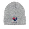Heart Australian Flag Warm Knitted Cap Beanie, Patriotic Man Cap Cancer Chemo Slouchy Unisex Headwear Knit Hat Beanie