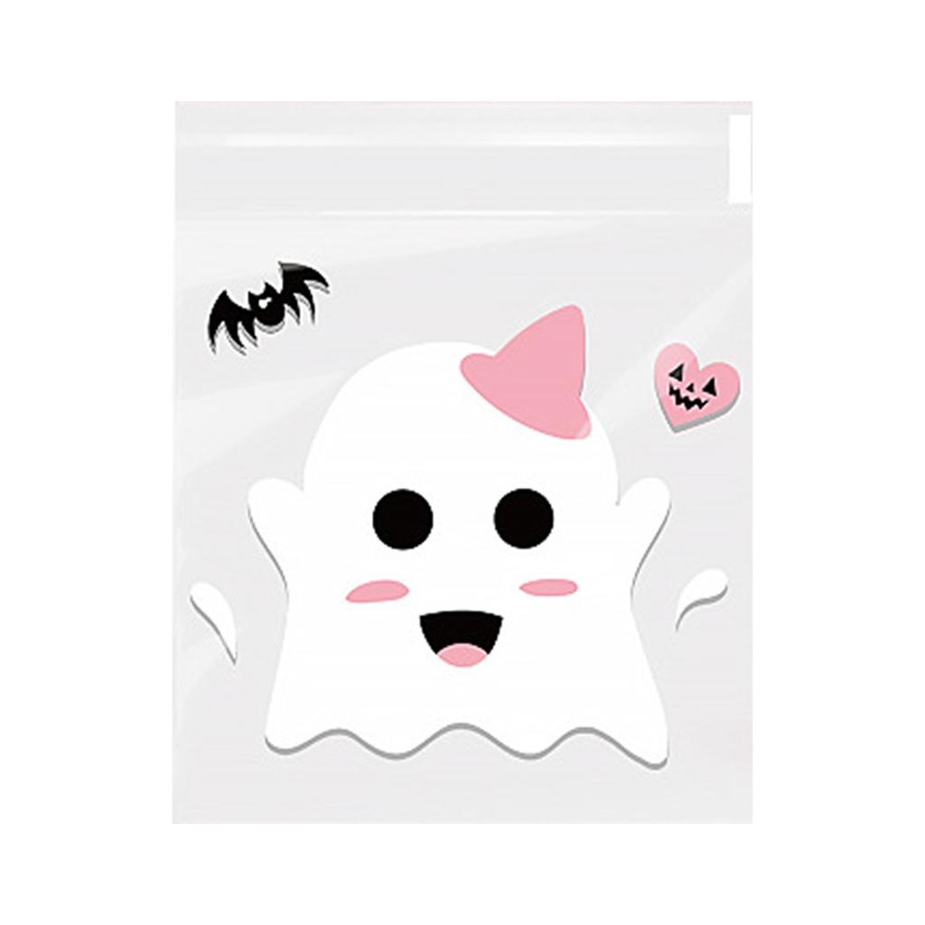 Мешочки для печенья и конфет на Хэллоуин, самоклеящиеся мешочки для конфет, подходят для упаковки подарков на вечеринку в честь Хэллоуина