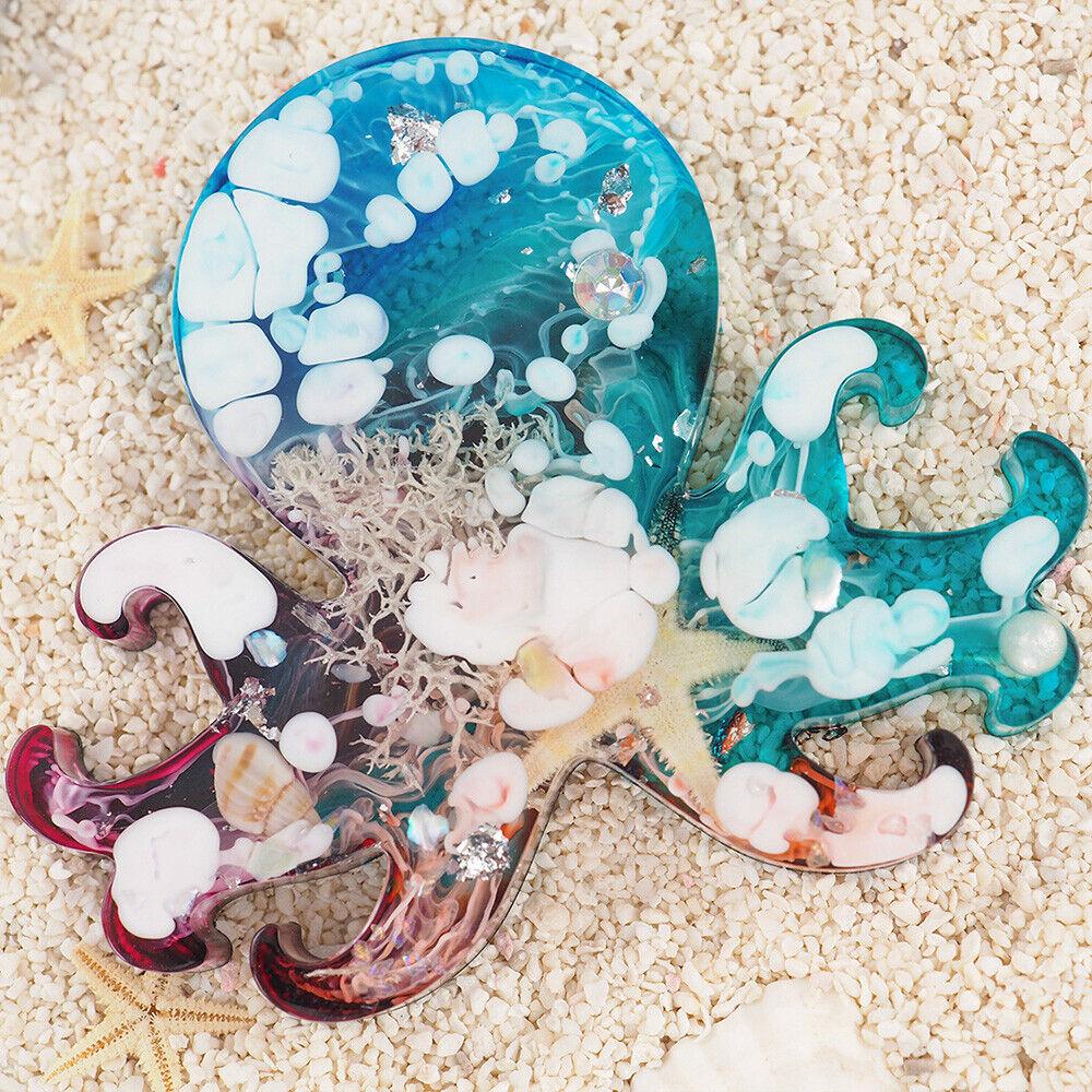 Силиконовые формы на тему морских животных Kell, морские животные, рыбы, осьминоги, форма для эпоксидной смолы «сделай сам»