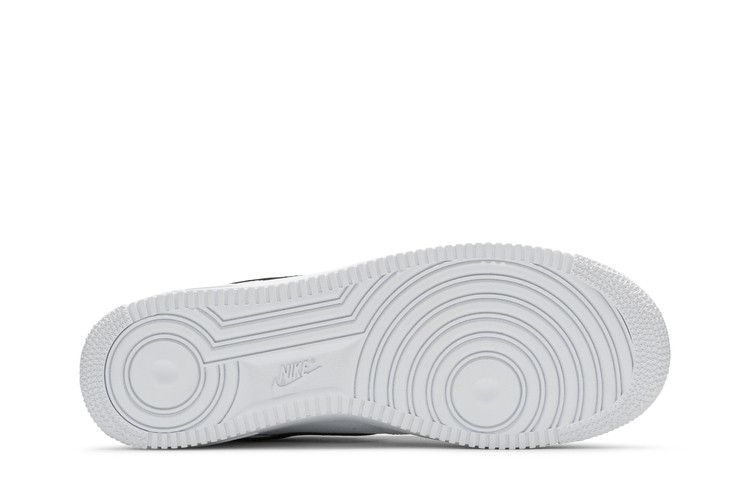 Nike Кроссовки Air Force 1 Low '07 Бело-черные шагреневая кожа