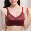 Seamless Lace Satin-Like Jelly Underwear with Soft Support and Comfortable Thin Bra Cups