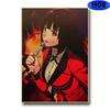 Винтажный плакат Kakegurui, наклейка, ретро аниме-плакаты и принты, настенные художественные фотографии для любителей, украшение для дома, гостиной, живопись
