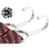 1 M Hooked Bungee Cord Adjustable Heavy Duty Luggage Tie Down Straps Flat Rubber Elastic Motorcycle Stretch Cord Good Toughness