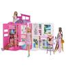Barbie Vacation Home Playset with Doll, 4 Areas and 11 Accessories HRJ77