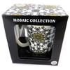 Les Trésors De Lily [N8636] - Porcelain Mug 'Mosaic' White Black