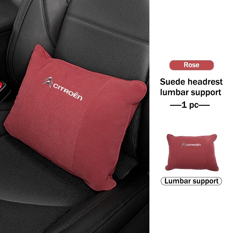 POOR1 Car Neck Pillow Lumbar Support Headrest Waist Lumbar Cushion For Citroen C4 C3 C5 C1 C2 C6 C4L DS3 DS4 Berlingo Picasso Jumper