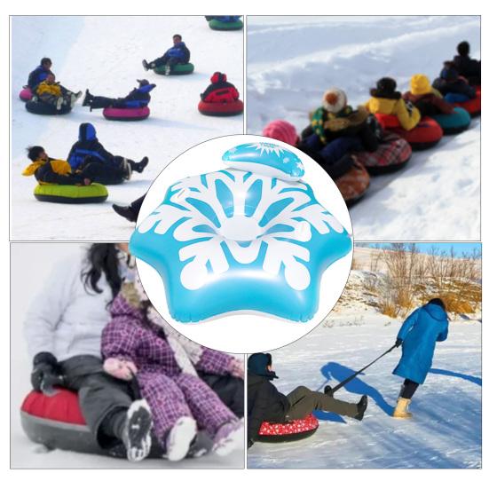 51-дюймовый сноутюб, ПВХ толщиной 6 мм, надувные сани для снега, сверхпрочные, зимние