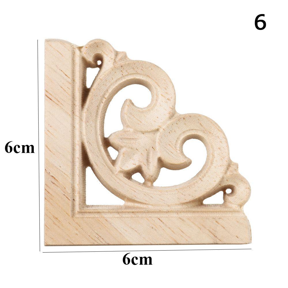 Детали мебели деревянные статуэтки Ремесла Угловые аппликации Рамка Резьба по дереву Декоративная резьба по дереву