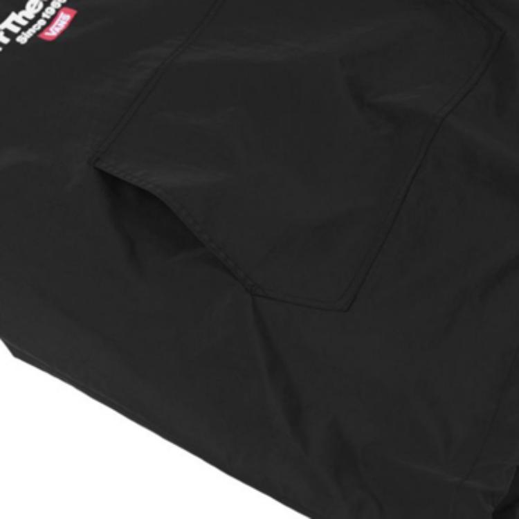 Vans Куртка с капюшоном в уличном стиле с принтом Мужские куртки черного цвета VN0A489XBLK