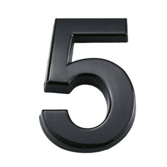 3D House Number Self-Adhesive Simple Installation 0-9 Modern Street Door Home Address Number Mailbox Sign