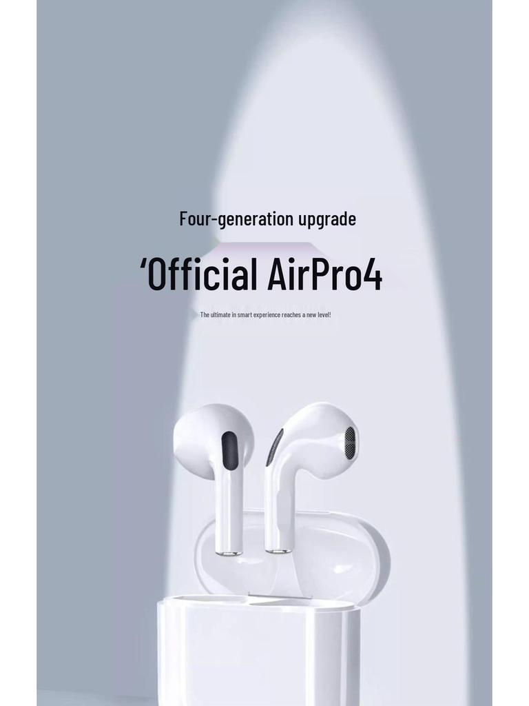Pro4 Wireless Bluetooth Earbuds with Noise Cancelling, Compatible with Apple & Android