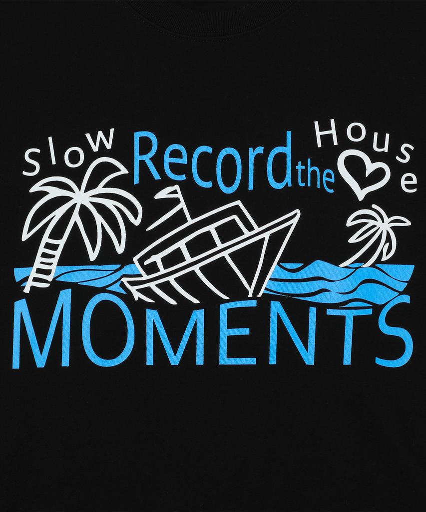 SLOW RECORD HOUSE Футболка с коротким рукавом Record The Moment Boat [2 цвета]