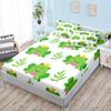 Мультяшный узор лягушки Матрас Комплект постельного белья из трех предметов Матрас с цифровой печатью Взрослые Дети